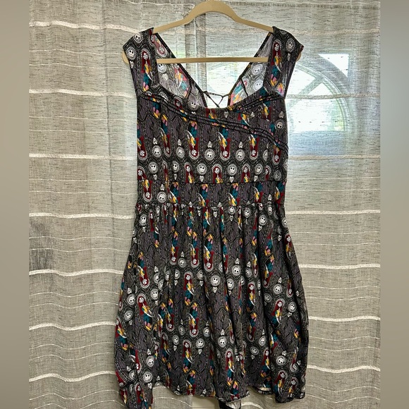 Torrid Nightmare Before Christmas Patterned Mini Dress - Picture 1 of 5